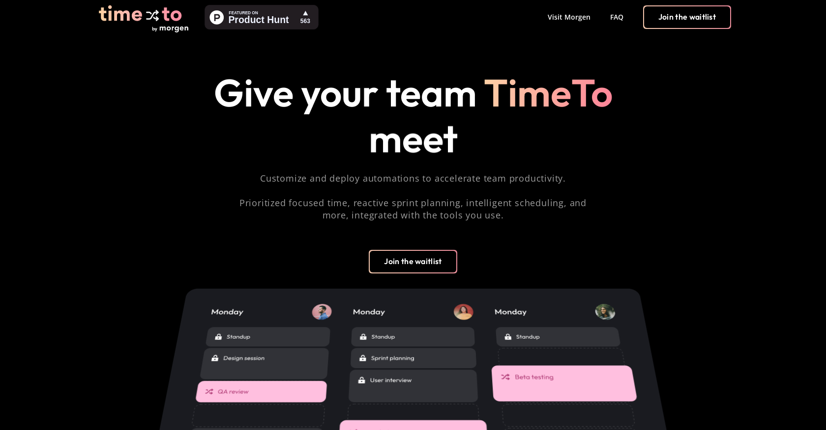 TimeTo website