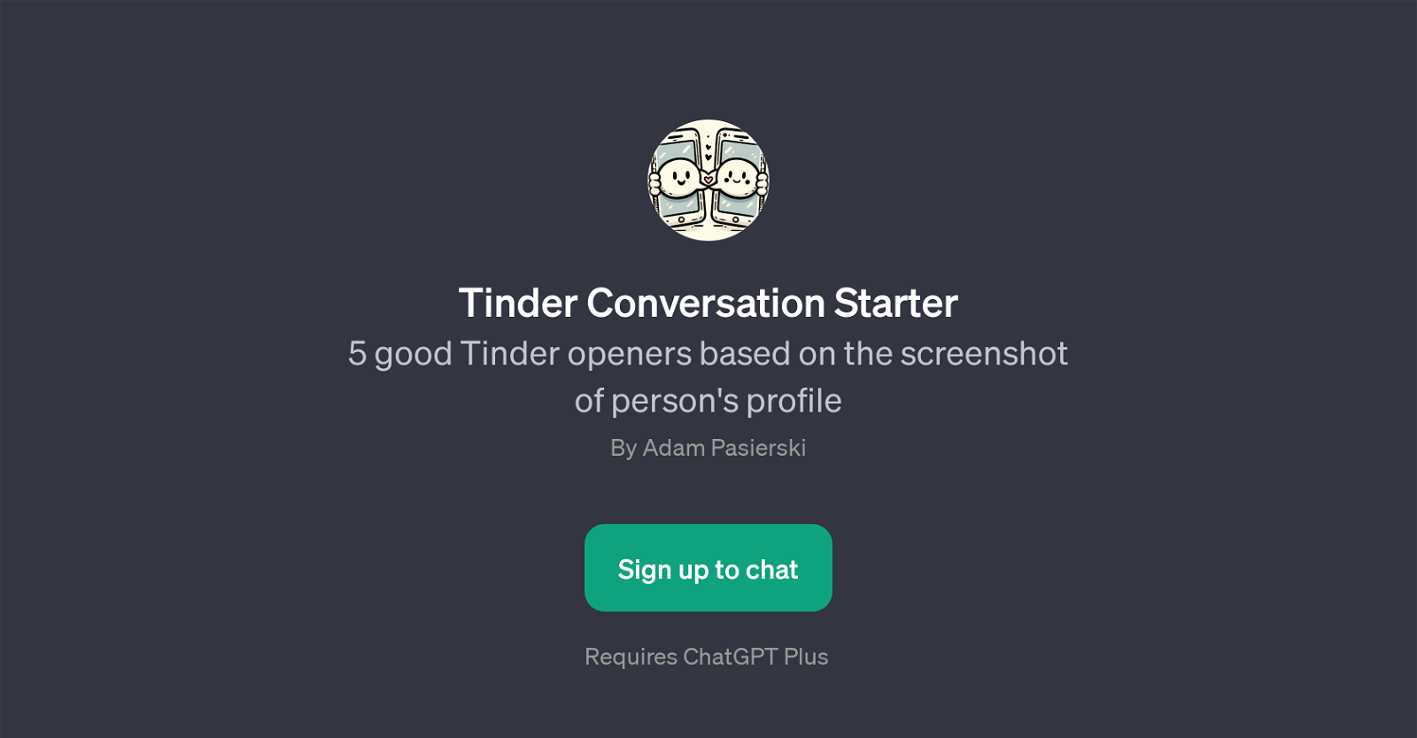 Tinder Conversation Starter website