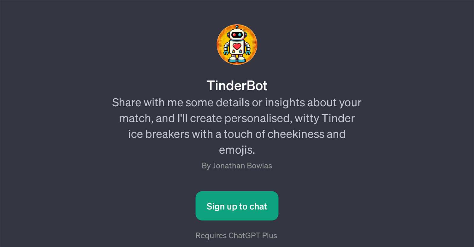 TinderBot website