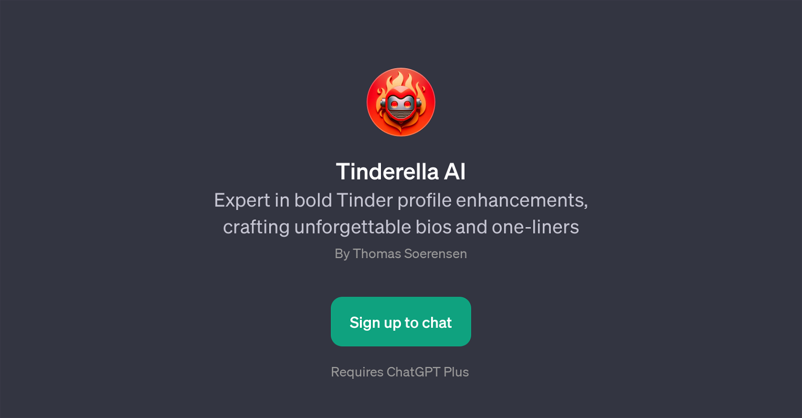 Tinderella AI website