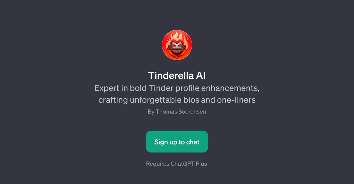 Tinderella AI website