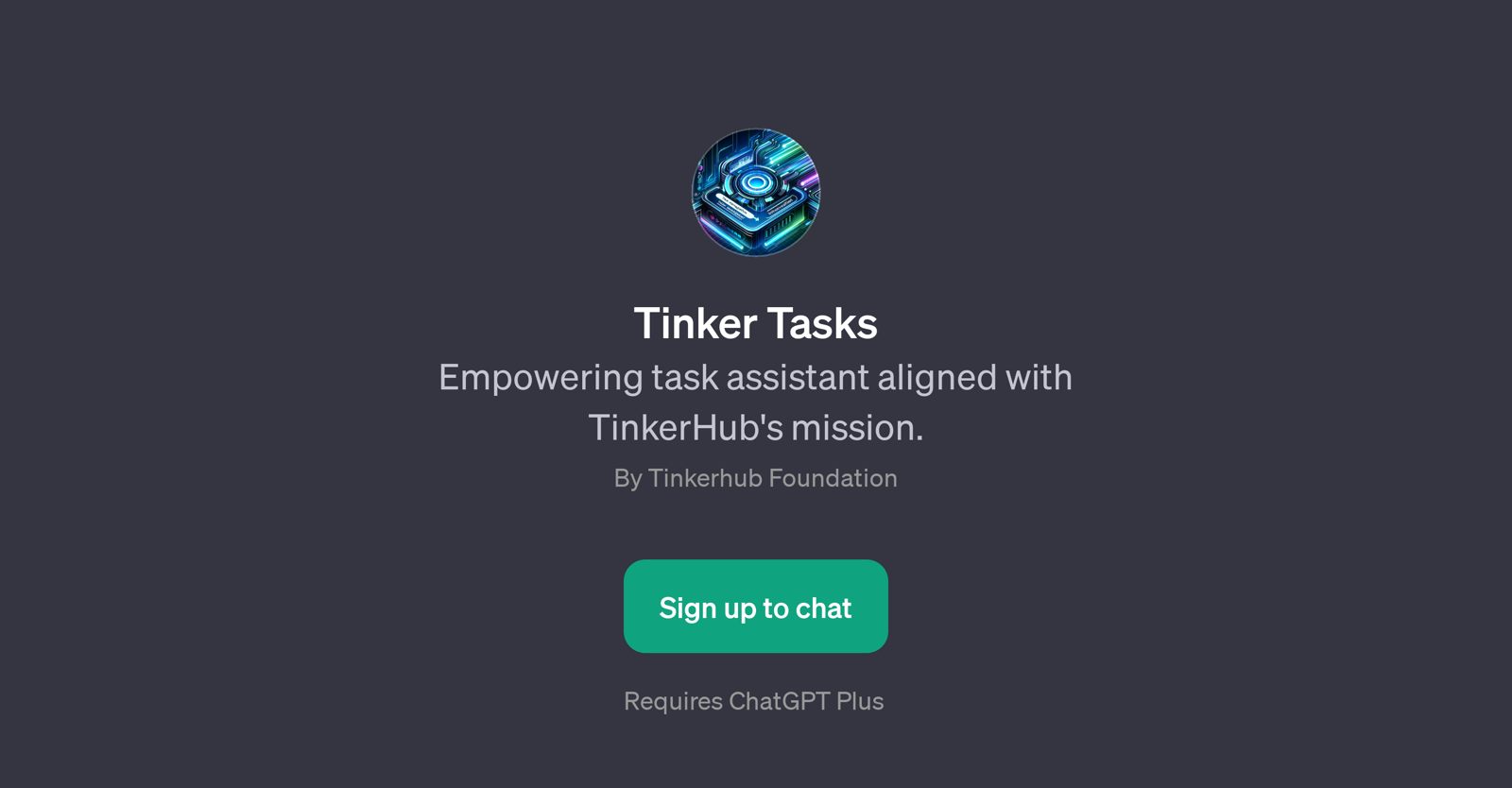 Tinker Tasks website