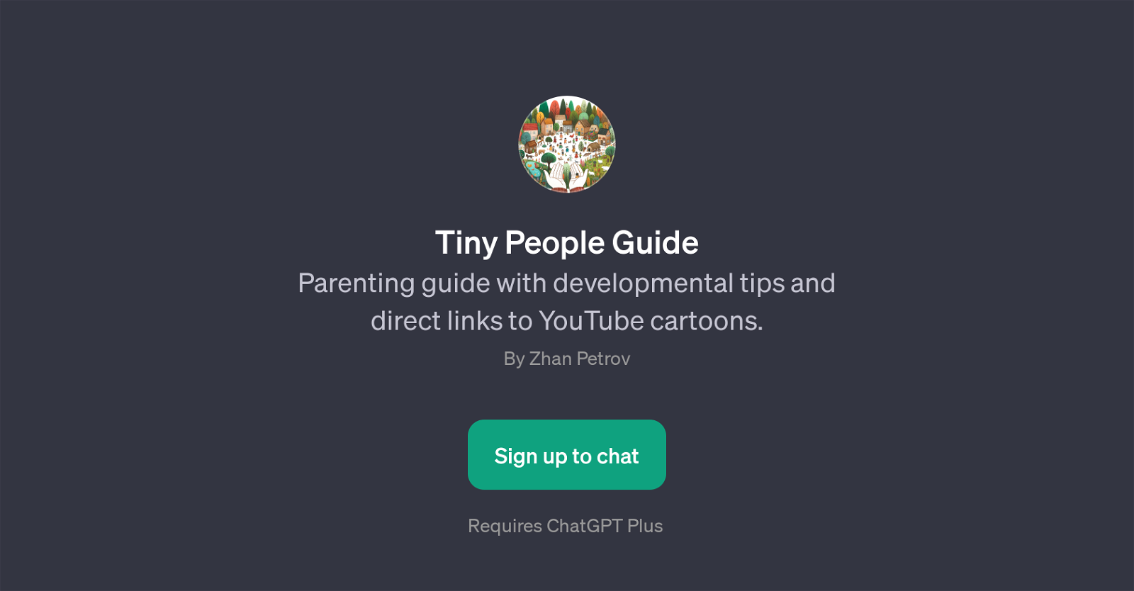 Tiny People Guide website