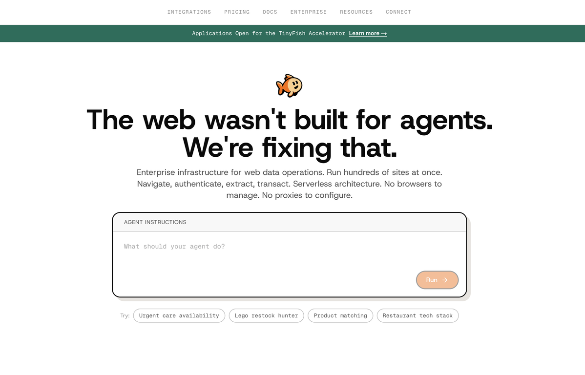 TinyFish website