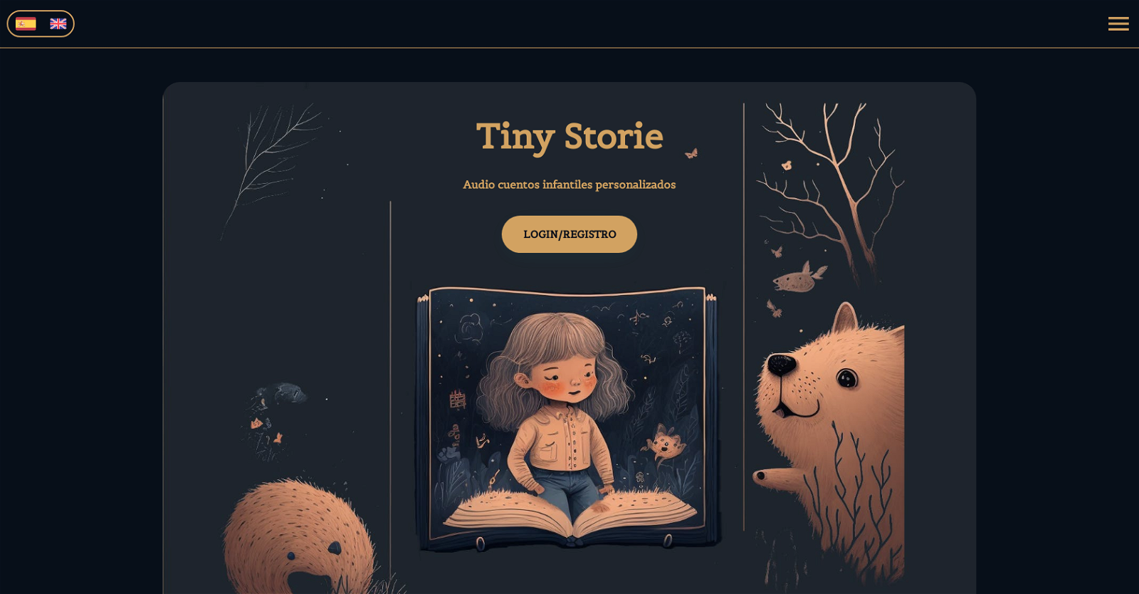 Tinystorie website