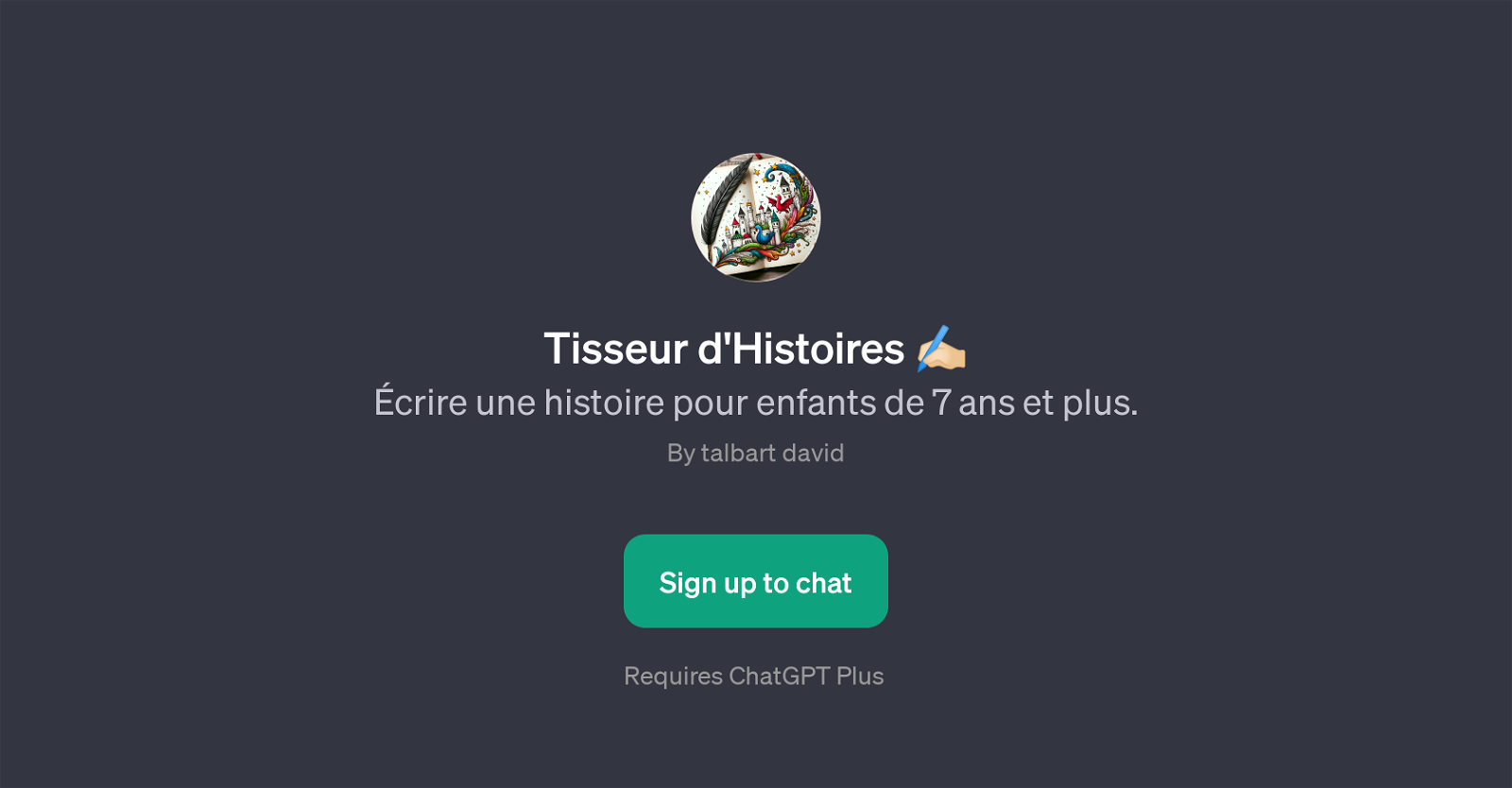 Tisseur d'Histoires website