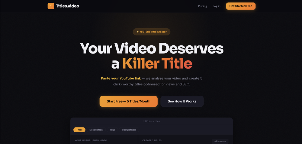 Titles.video website