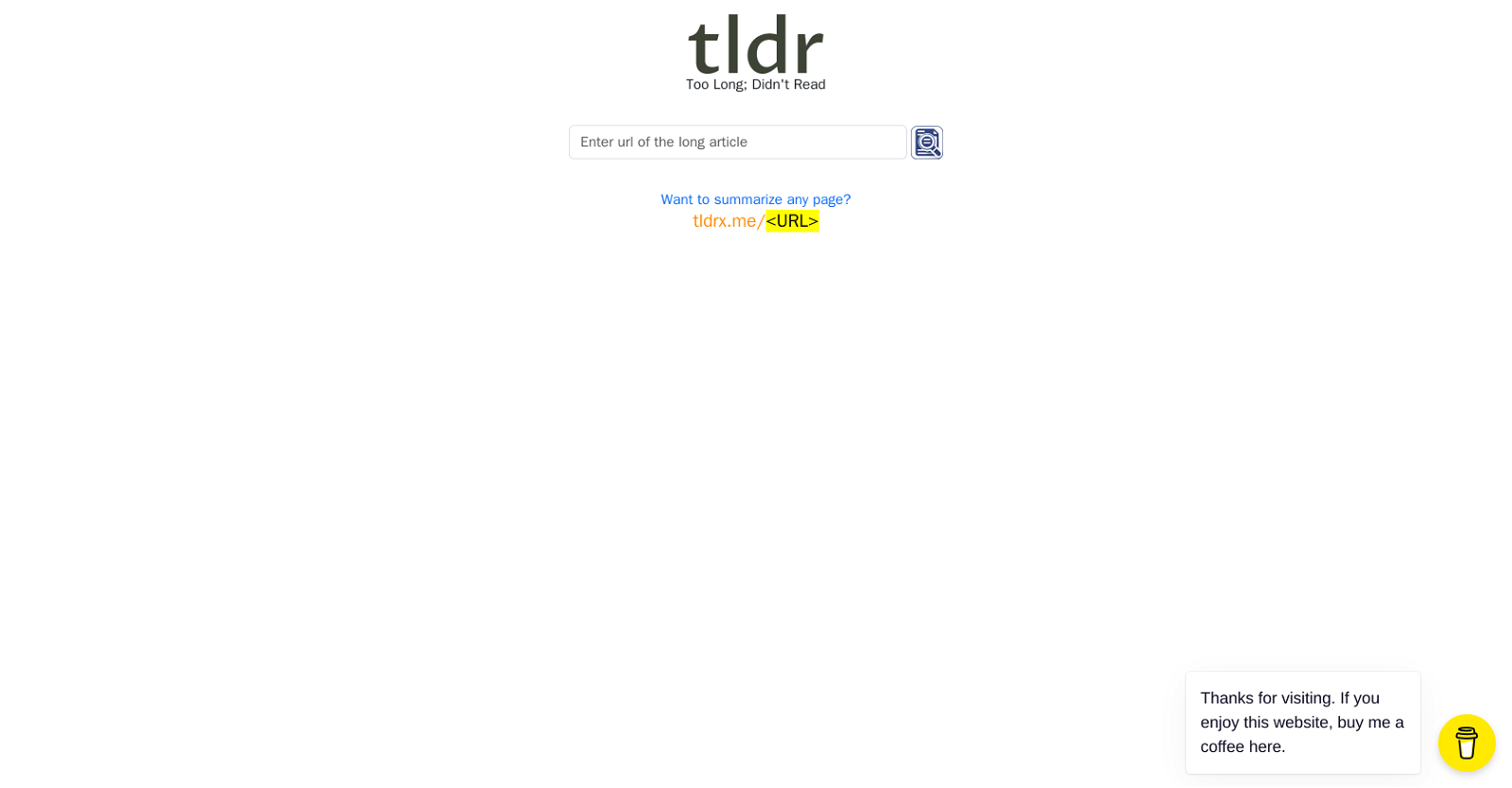 TLDRX website