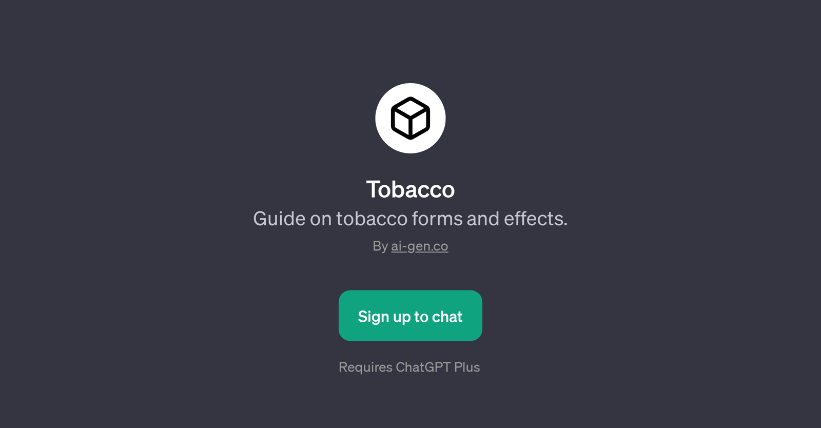 TobaccoPage website