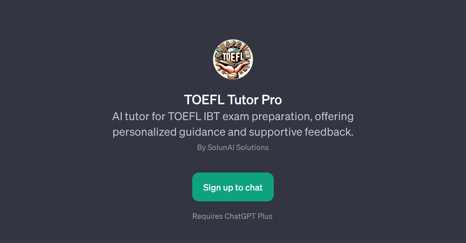 TOEFL Tutor Pro website