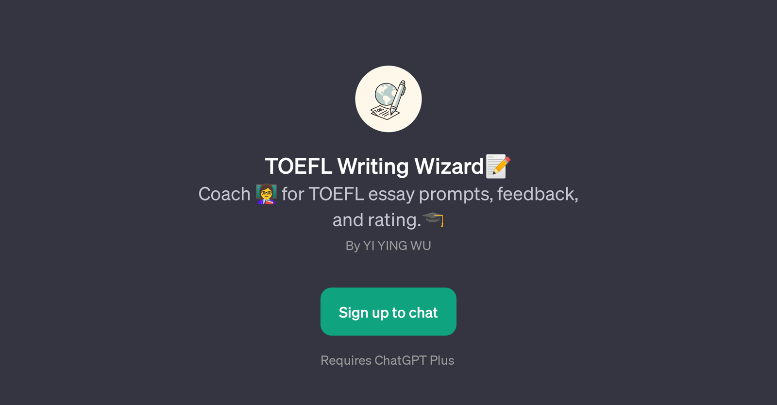 TOEFL Writing Wizard website