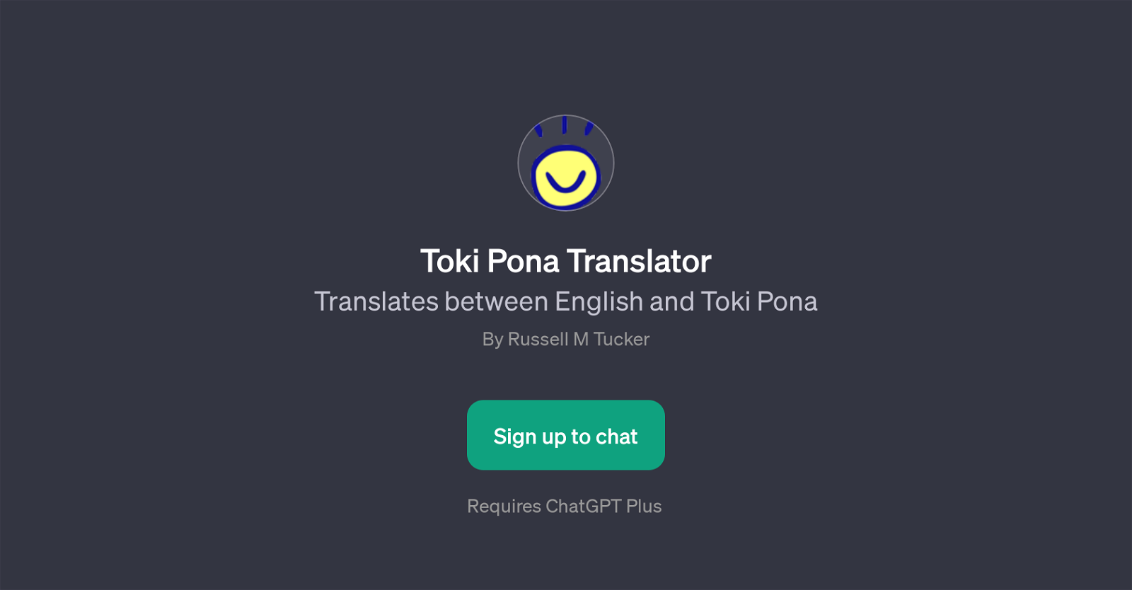 Toki Pona Translator website