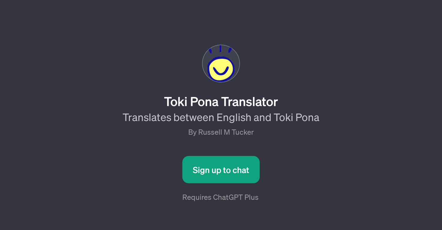 Toki Pona Translator website