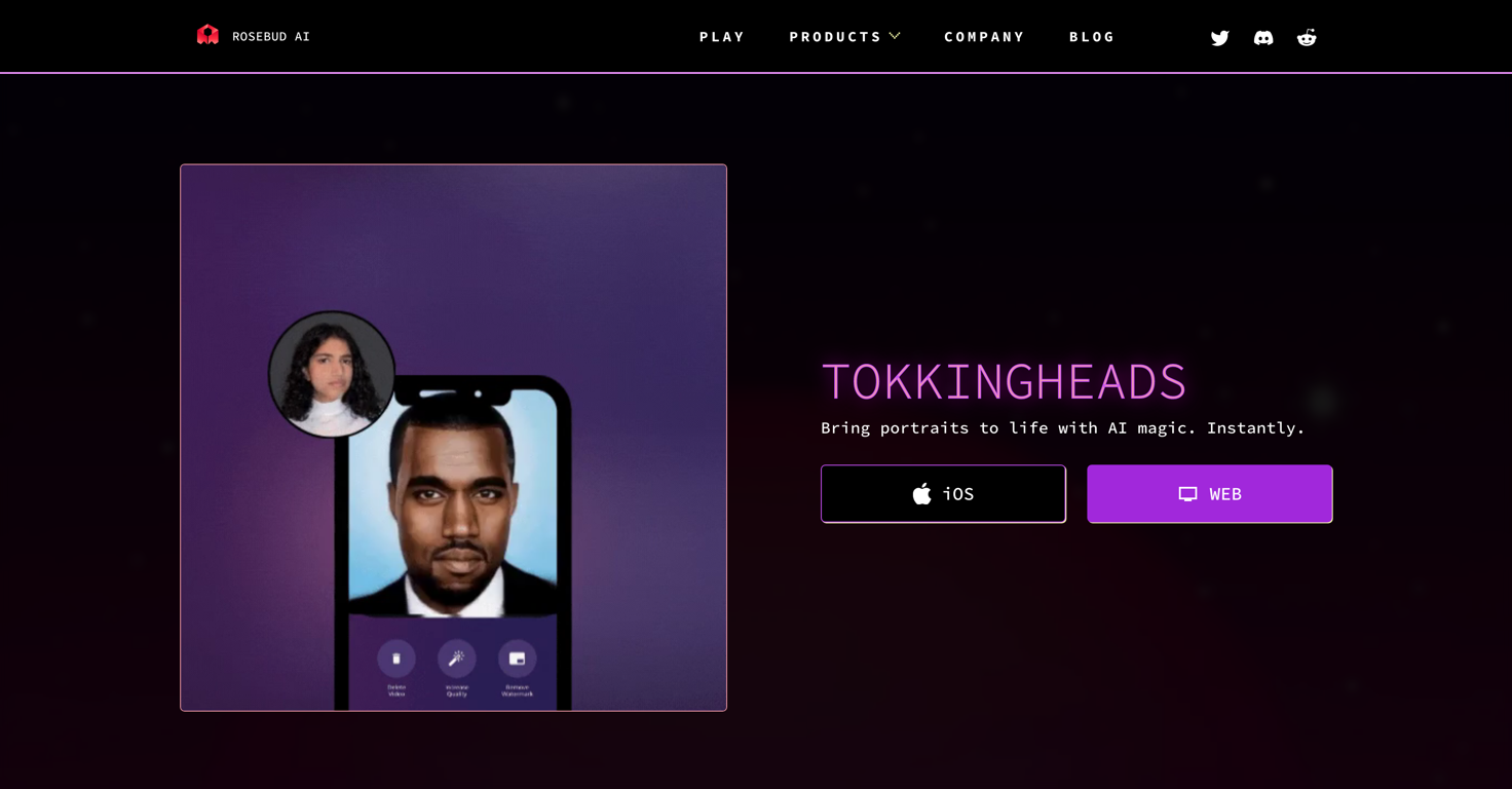 TokkingHeads website