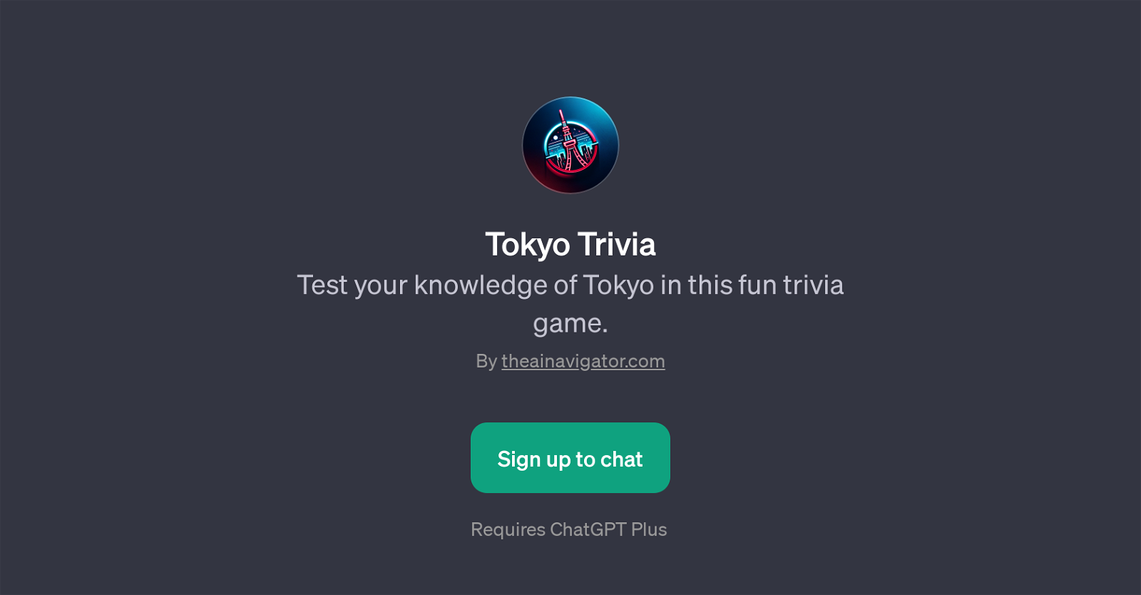 Tokyo Trivia website