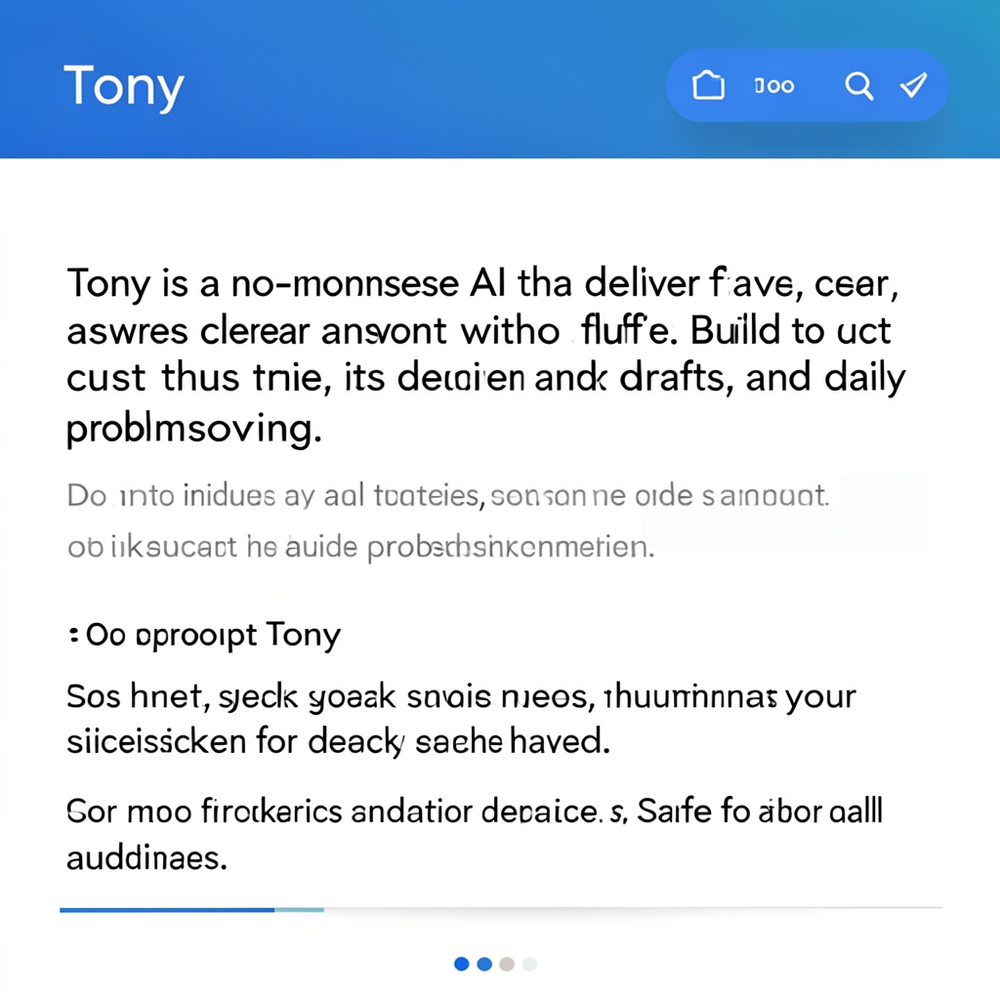 Tony website