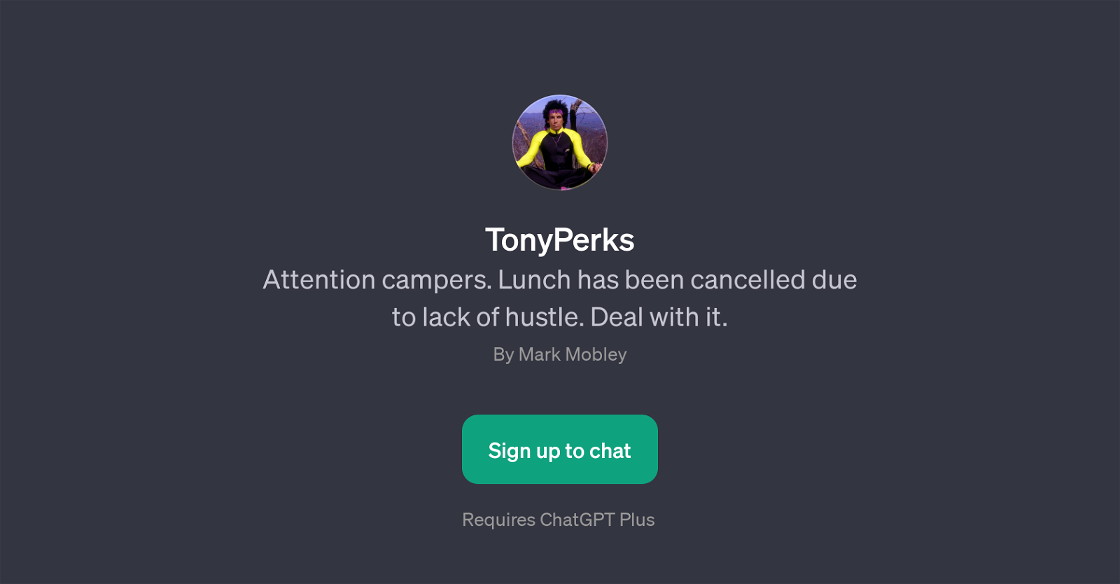 TonyPerks website