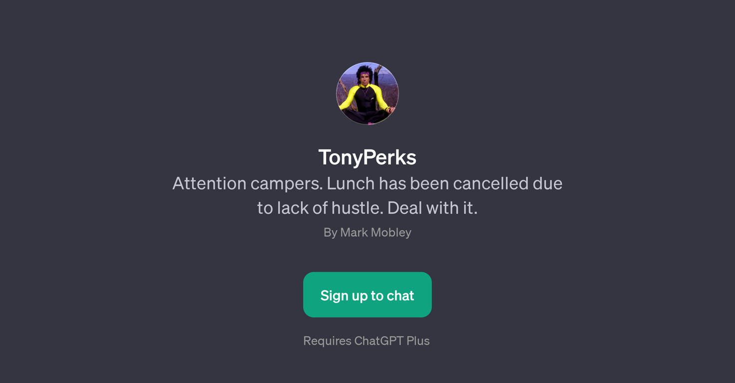 TonyPerks website