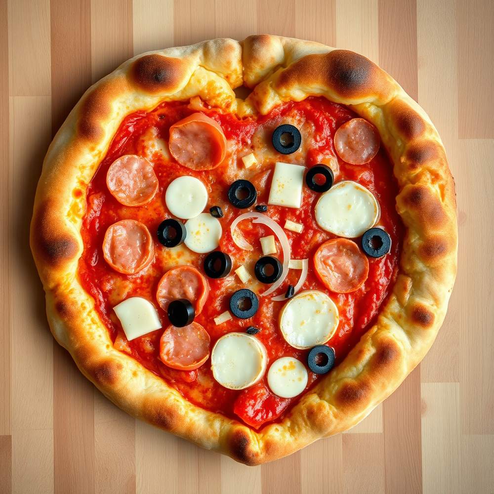 Top-Down View of a Pizza website