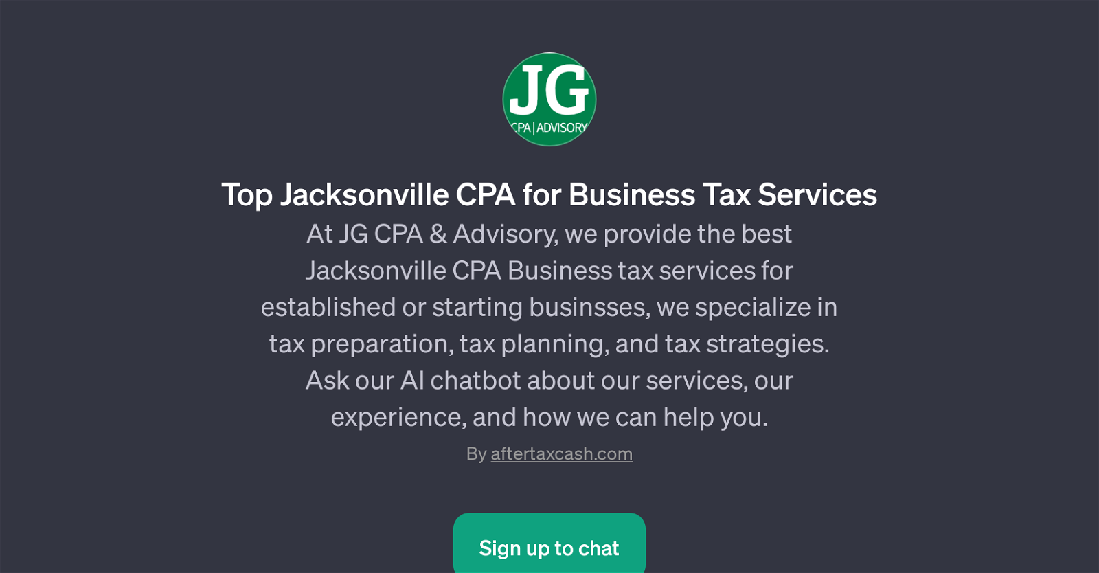 Top Jacksonville CPA for Business Tax Services GPT website