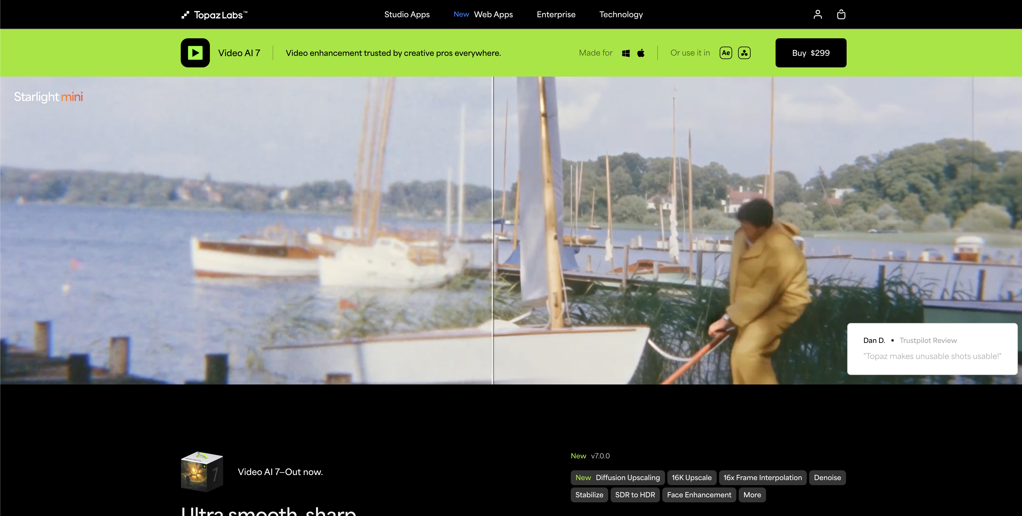 Topaz Video AI Reviews September 2025 AI Features Pricing 