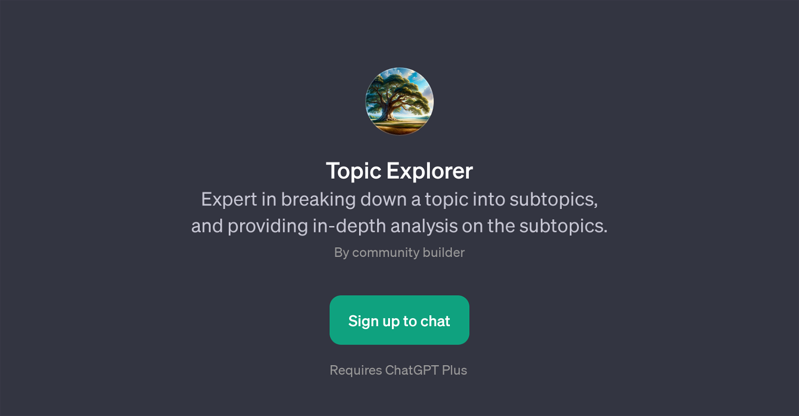 Topic Explorer website
