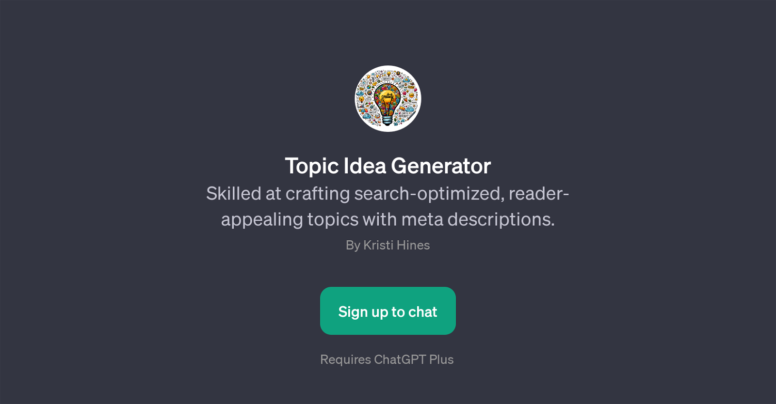 Topic Idea Generator GPT website