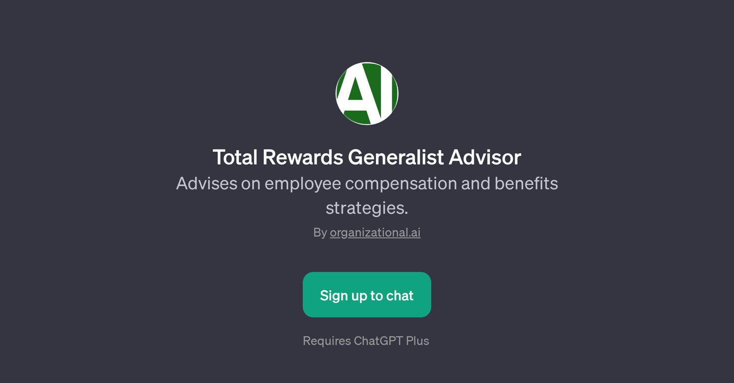 Total Rewards Generalist Advisor website