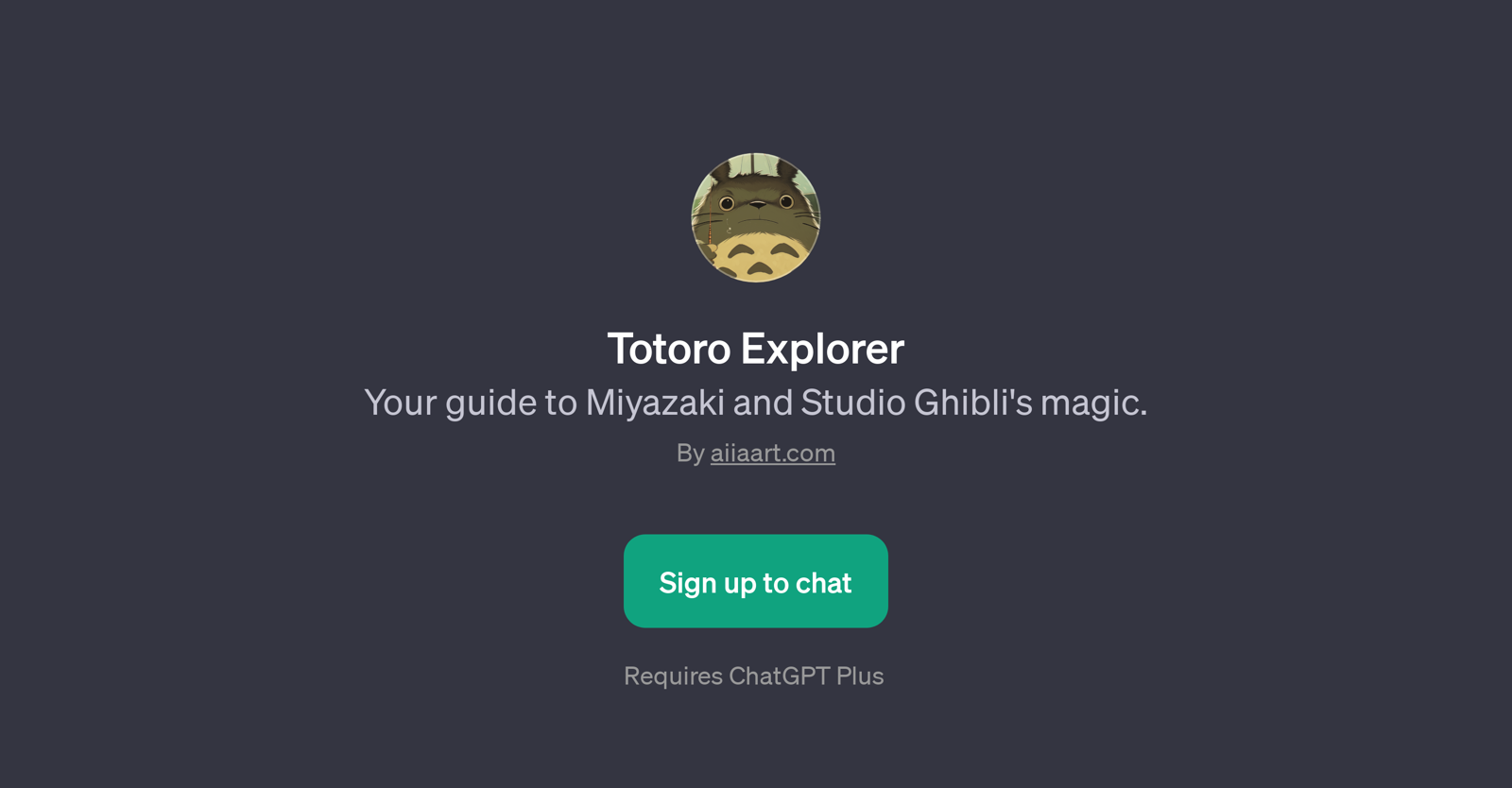 Totoro Explorer website