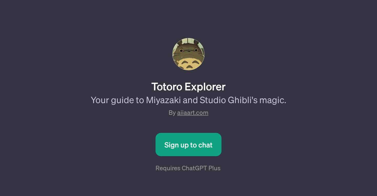 Totoro Explorer website