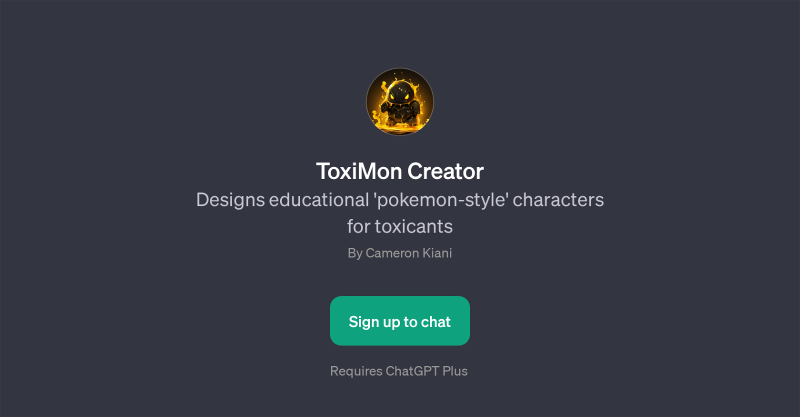 ToxiMon Creator website