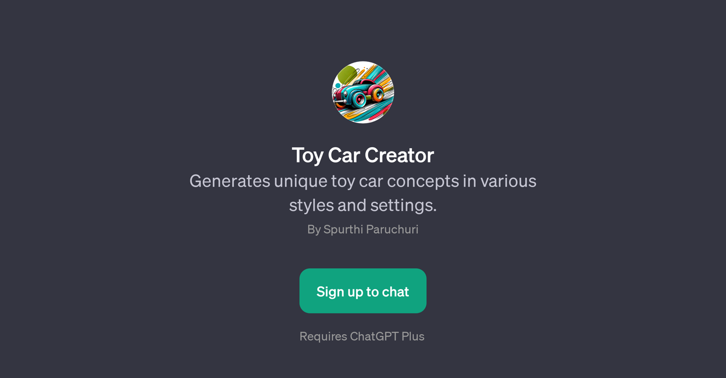 Toy Car Creator website