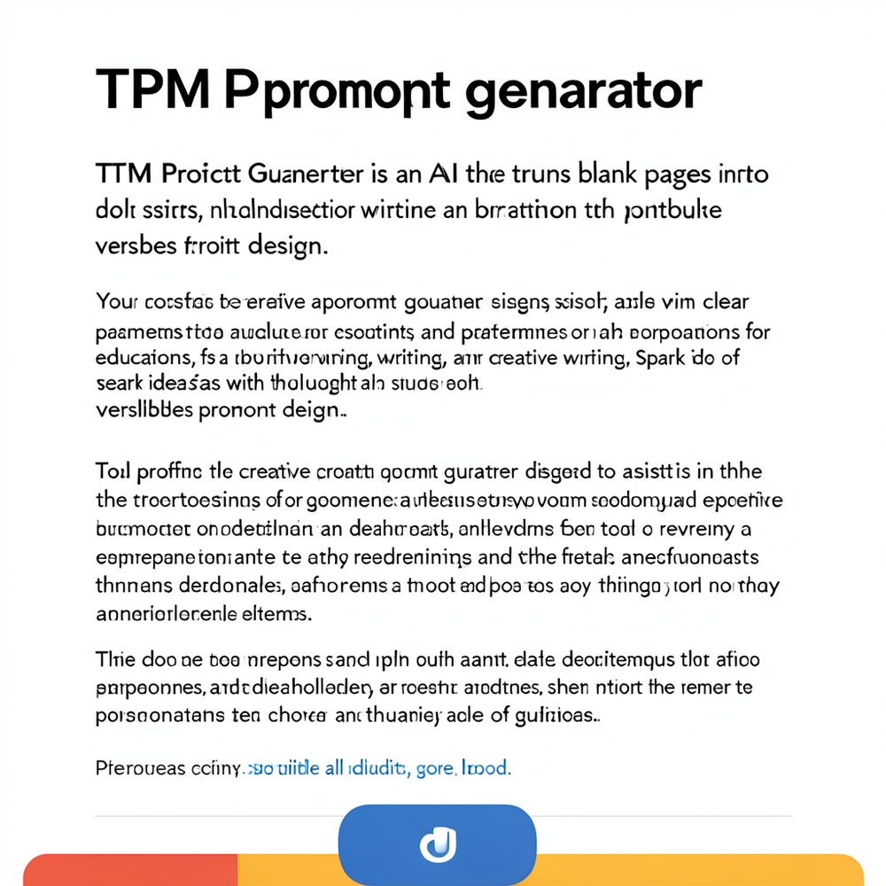 TPM prompt genarator website