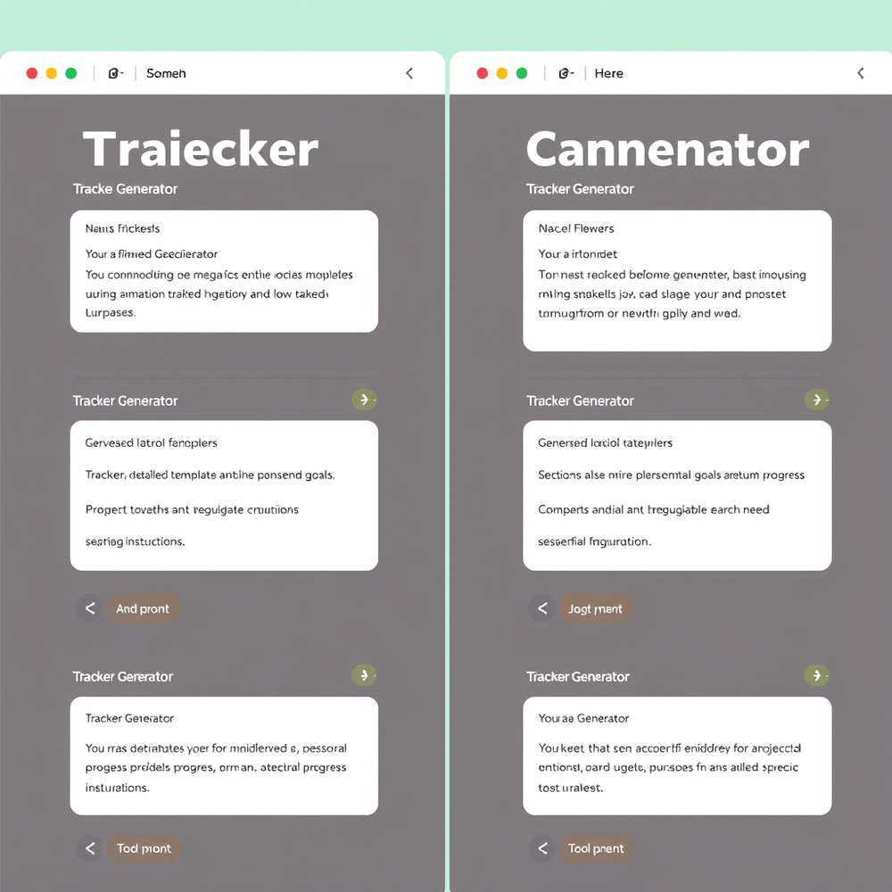 Tracker Generator website