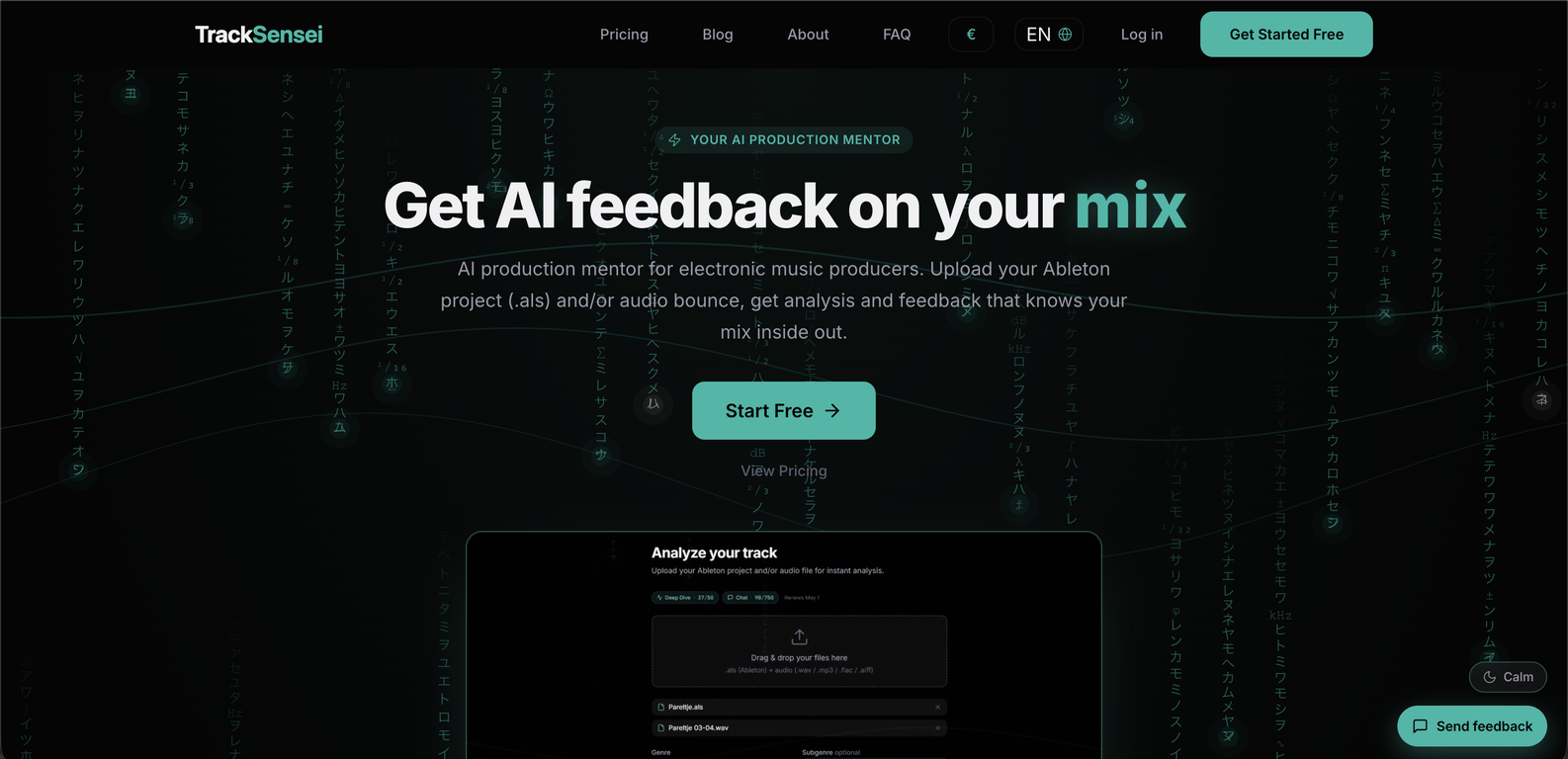 TrackSensei website