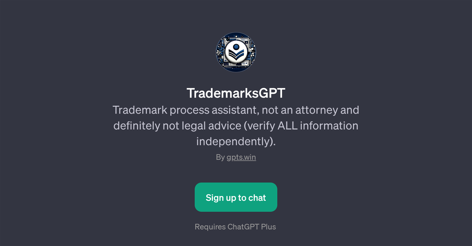 TrademarksGPT website