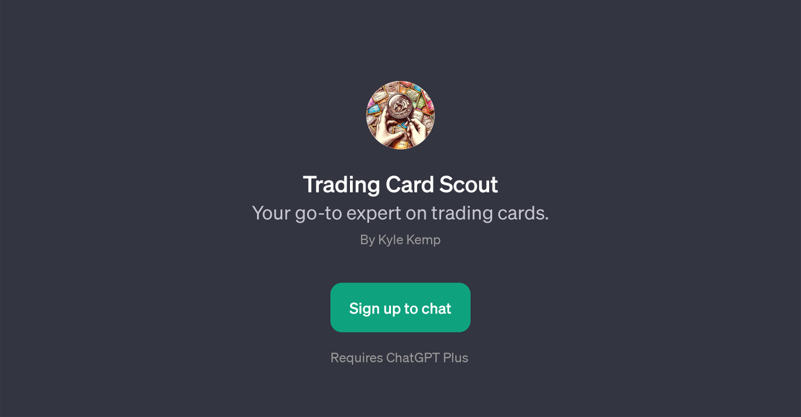 Trading Card Scout website