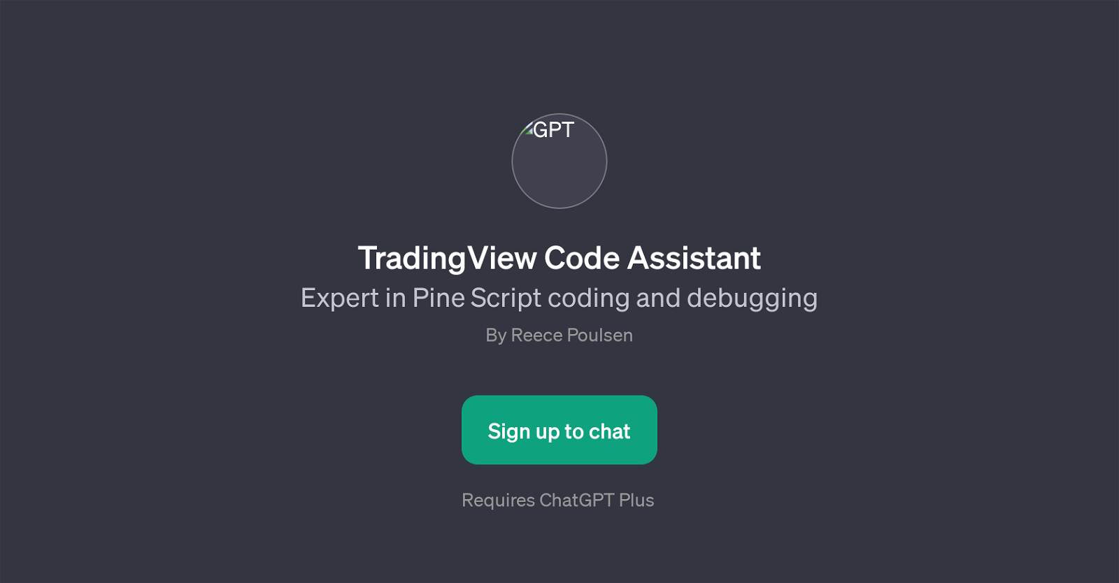 TradingView Code Assistant website