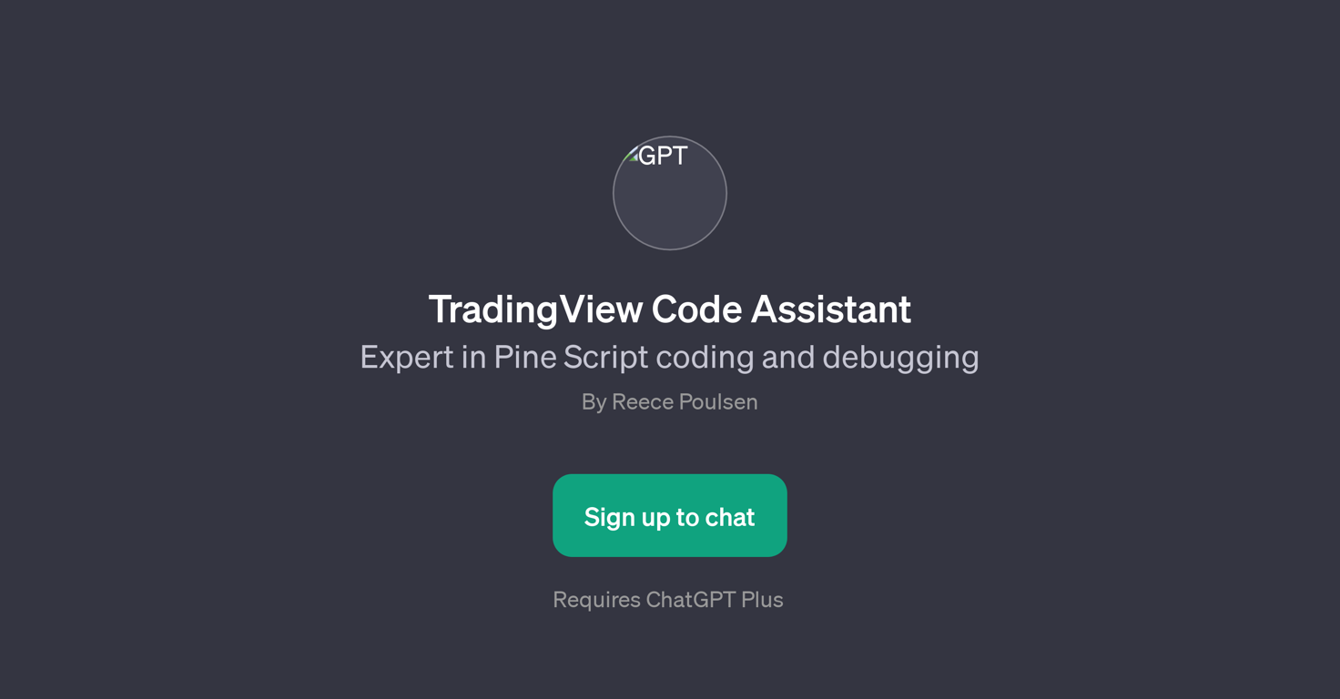 TradingView Code Assistant website