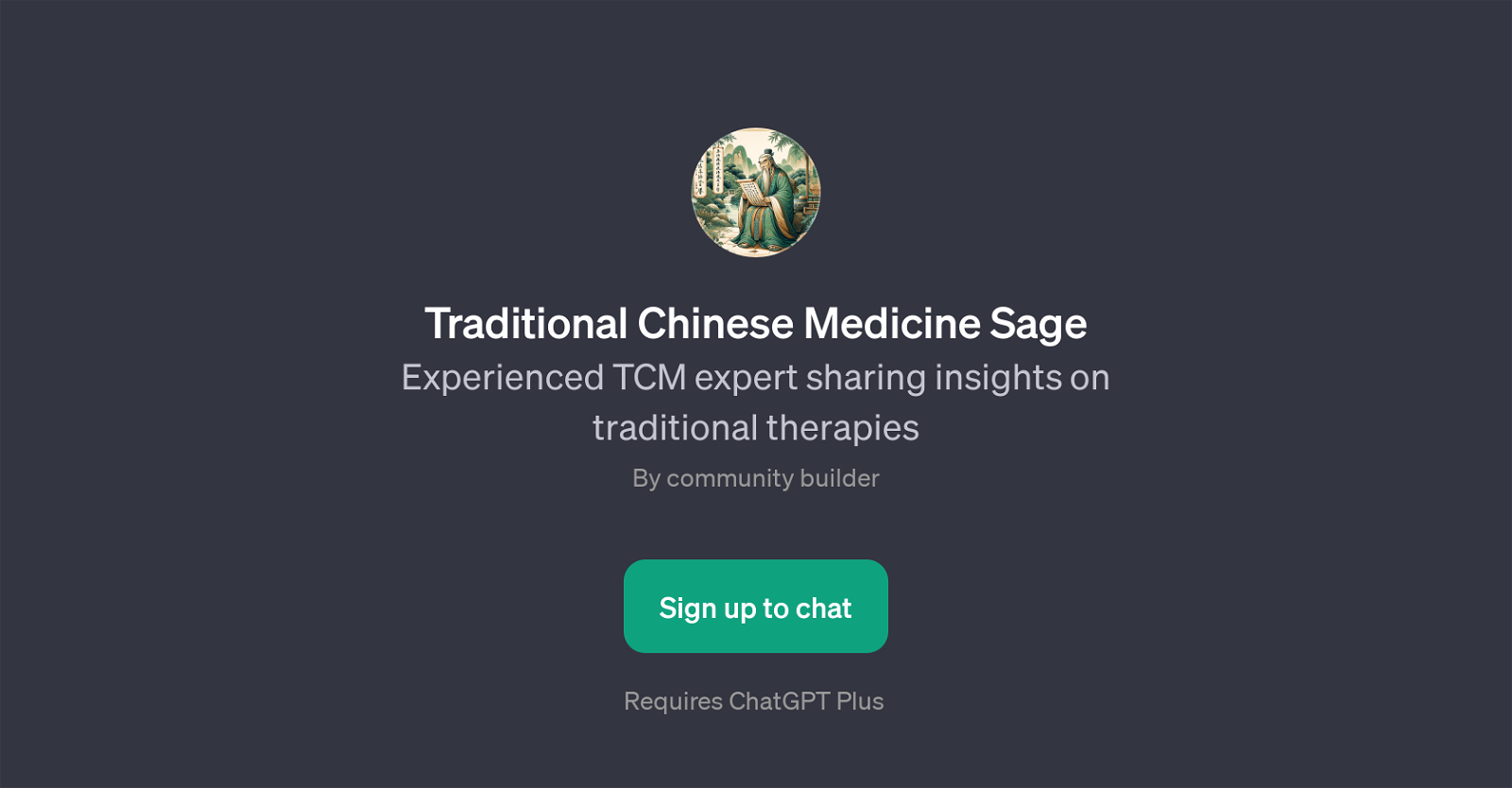 Traditional Chinese Medicine Sage website
