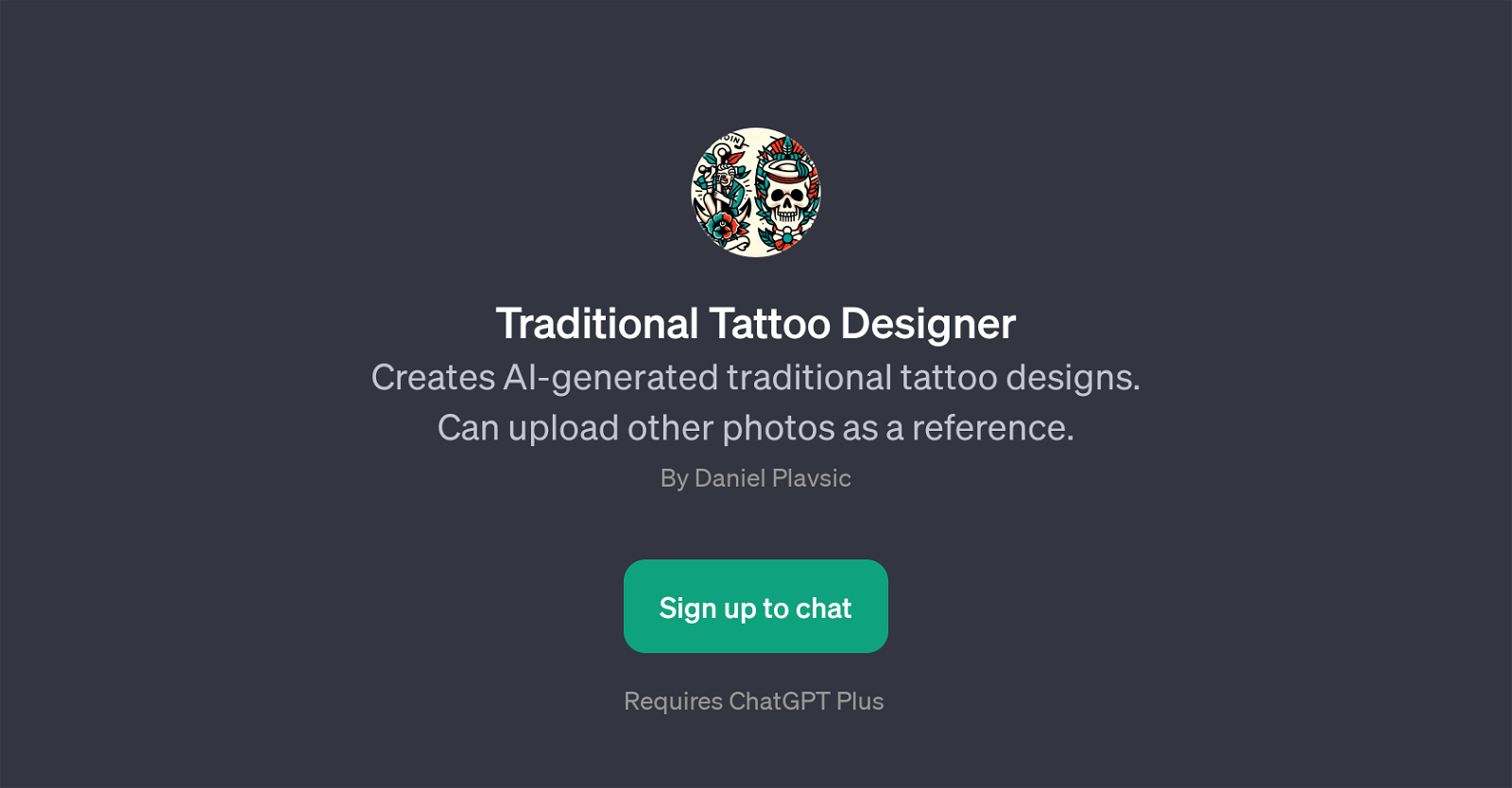 Traditional Tattoo Designer website