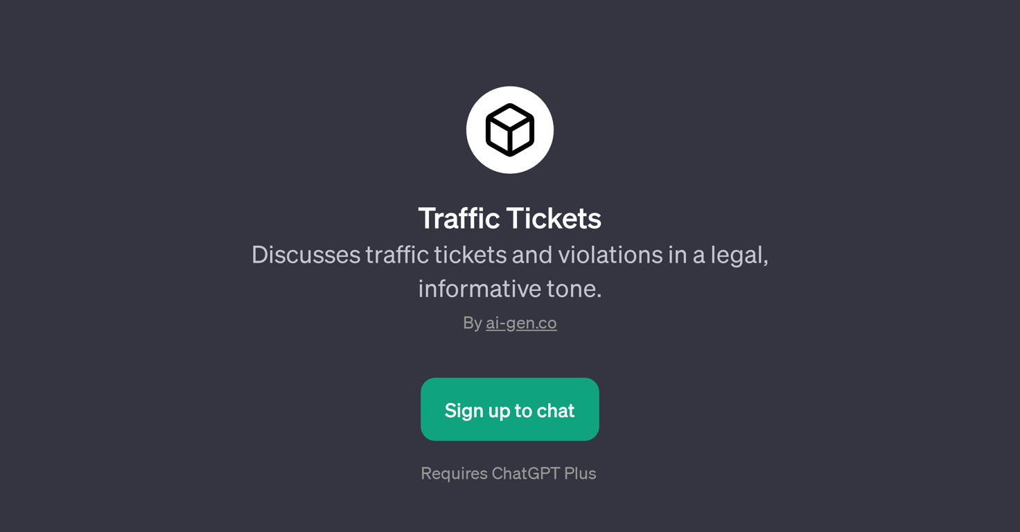 Traffic Tickets GPT website