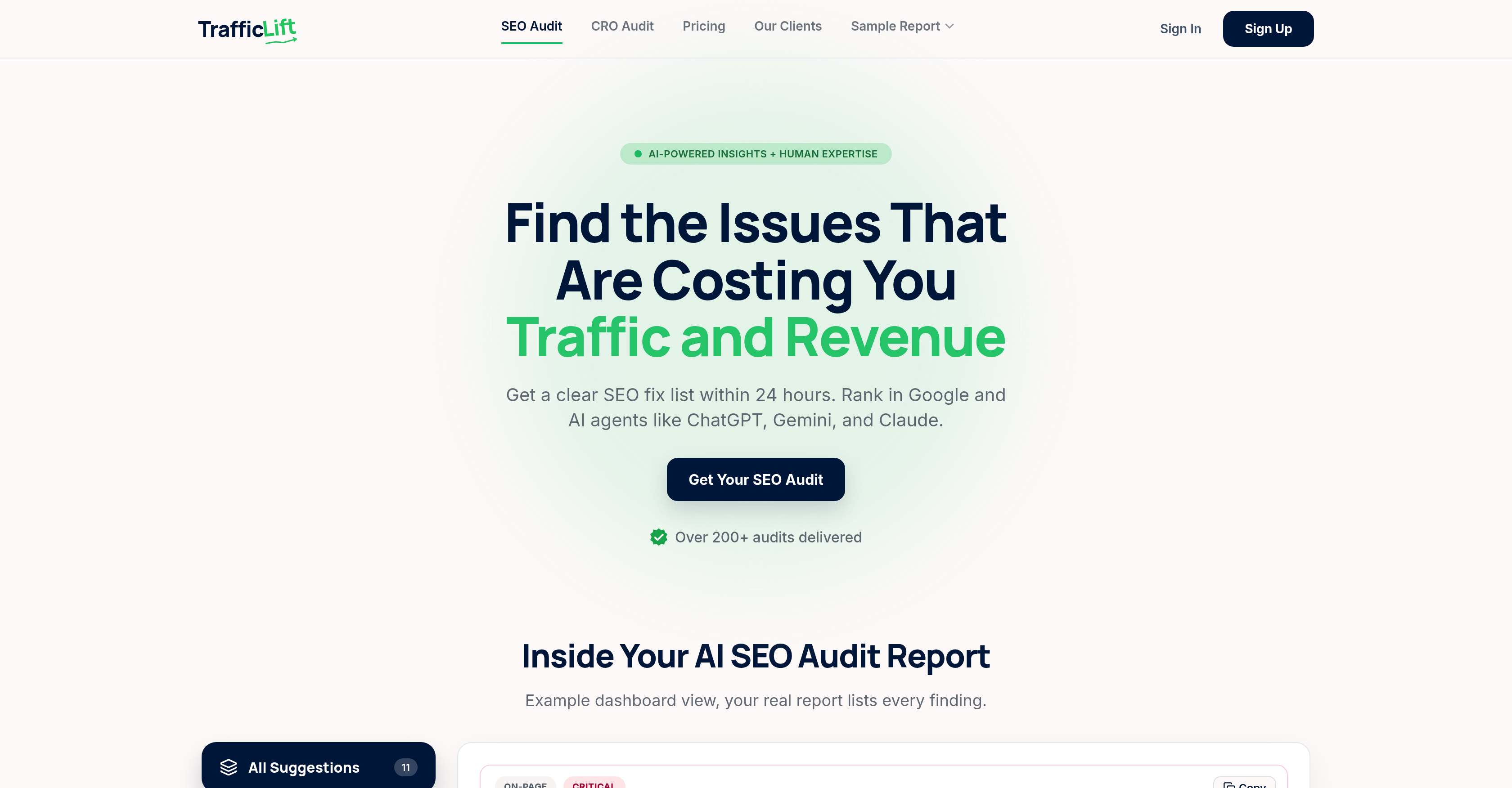 TAAFT 一天上俩 SEO / AI 搜索增长工具:TrafficLift、Uplift AI