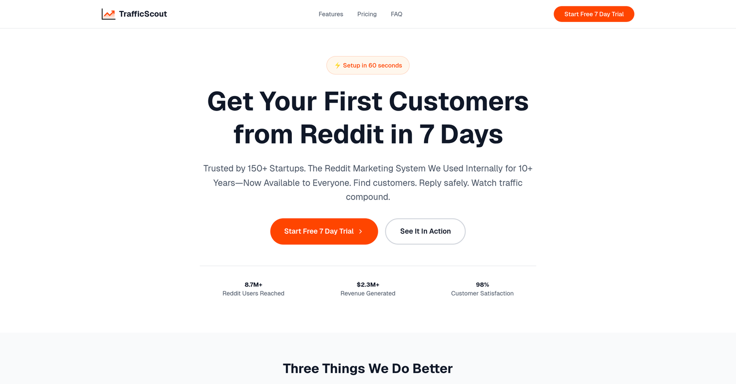 TrafficScout website