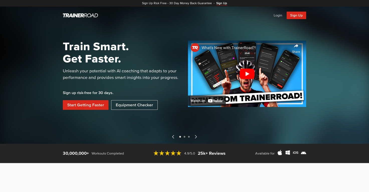 TrainerRoad website
