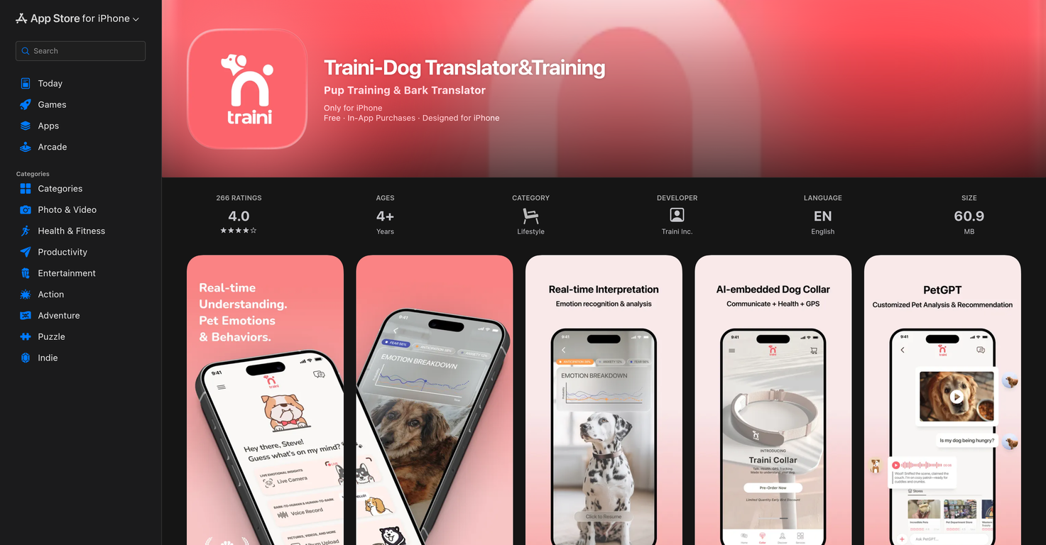 Traini-Dog website