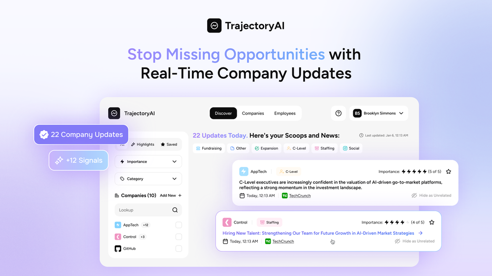 TrajectoryAI website