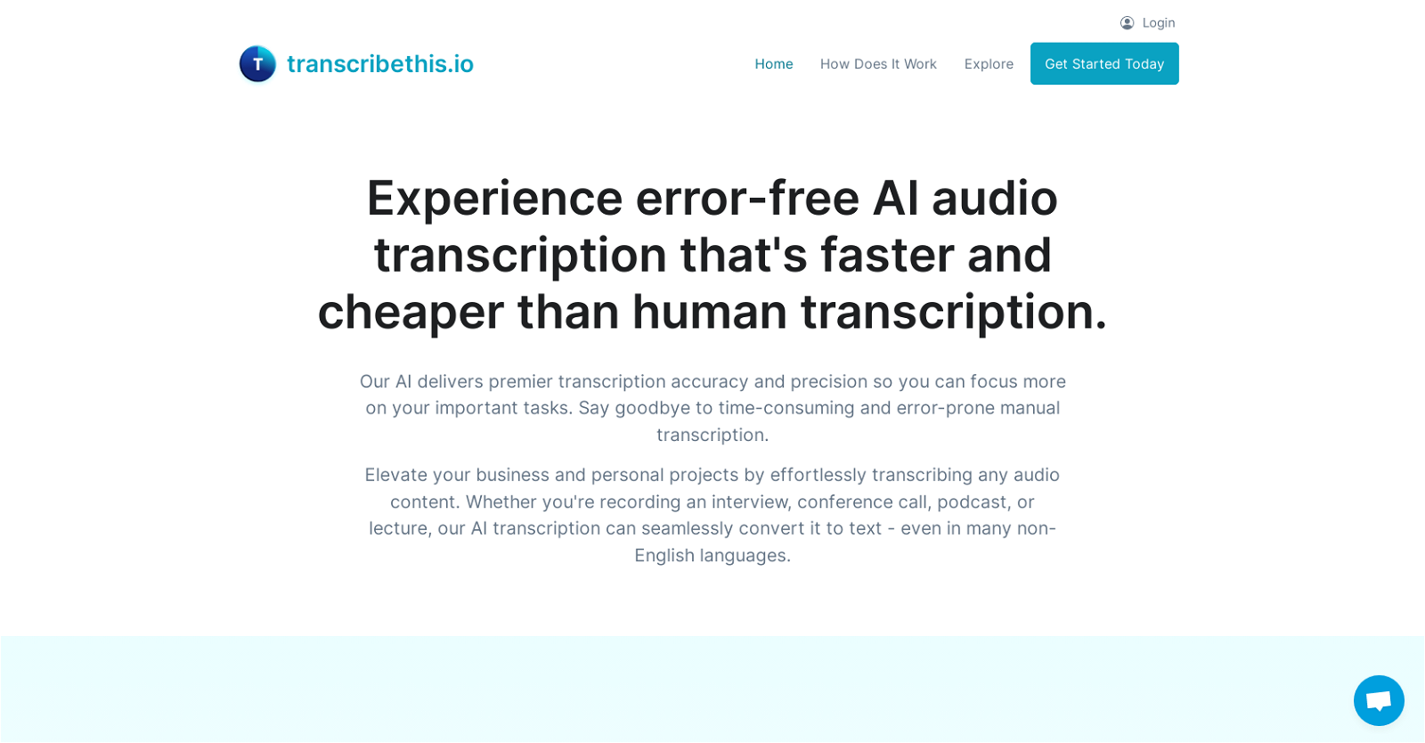 Transcribethis website