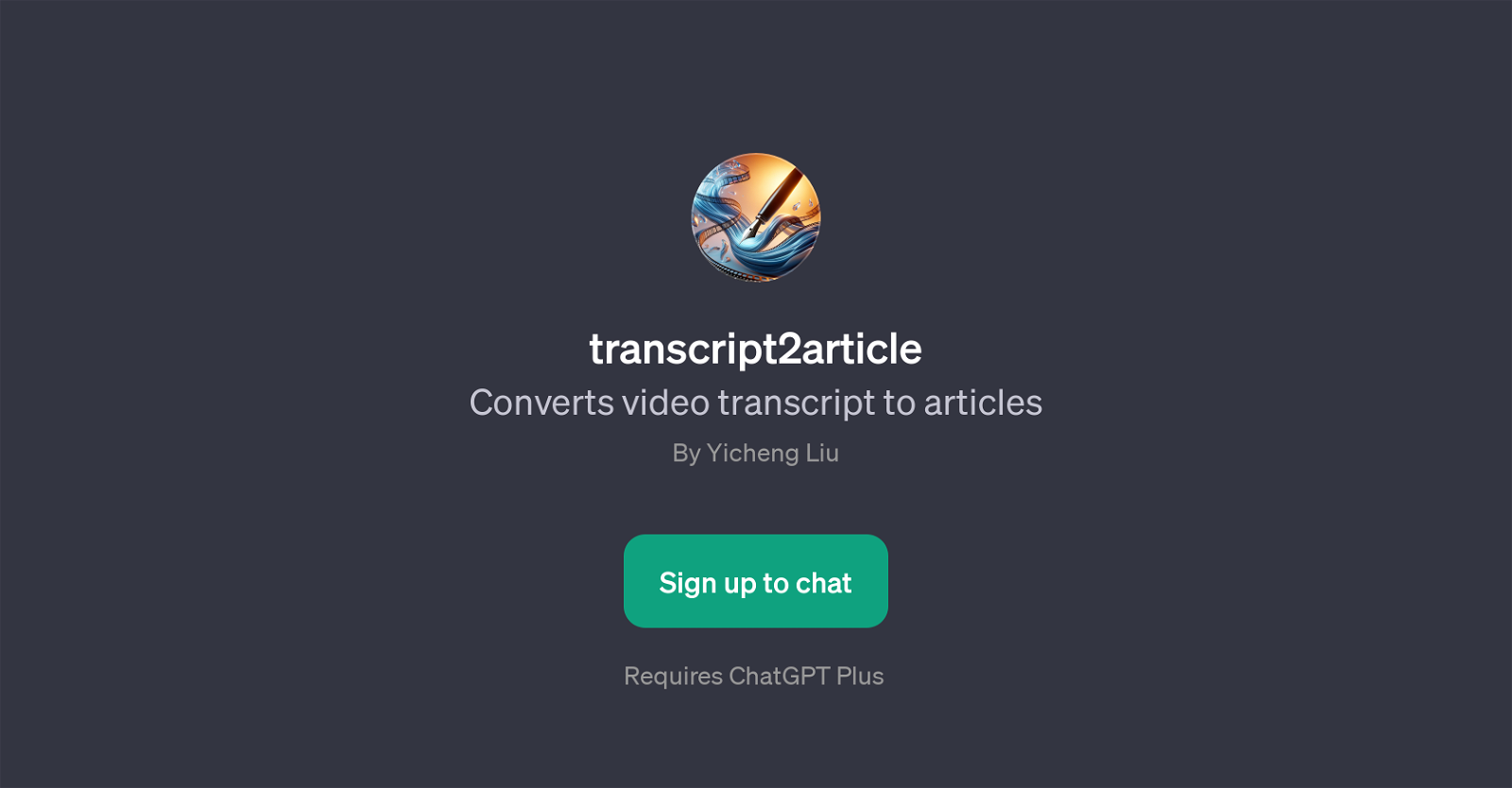 transcript2article website