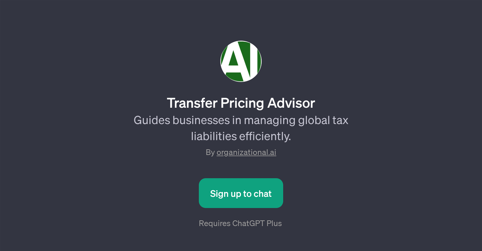Transfer Pricing Advisor website
